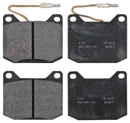 Jogo de 4 pastilhas de travão A.B.S. ALL BRAKE SYSTEMS BV. ref. 36043