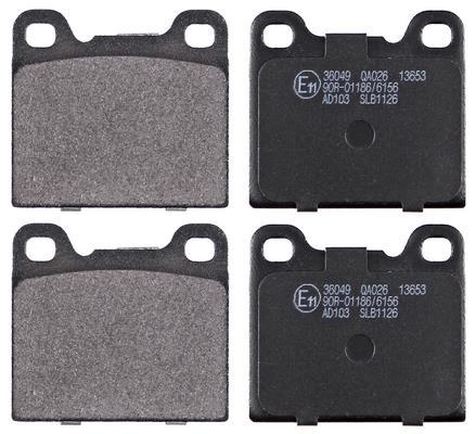 Jogo de 4 pastilhas de travão A.B.S. ALL BRAKE SYSTEMS BV. ref. 36049