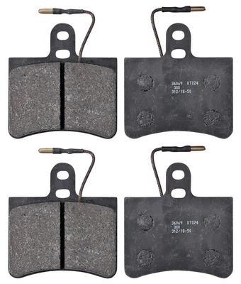 Jeu de 4 plaquettes de frein A.B.S. ALL BRAKE SYSTEMS BV. ref. 36069