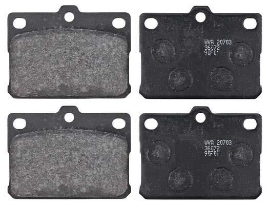 Jogo de 4 pastilhas de travão A.B.S. ALL BRAKE SYSTEMS BV. ref. 36072