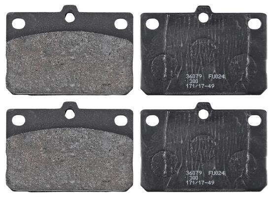 Jogo de 4 pastilhas de travão A.B.S. ALL BRAKE SYSTEMS BV. ref. 36079