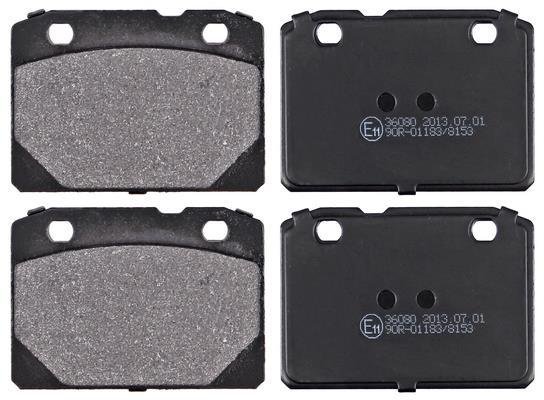 Jogo de 4 pastilhas de travão A.B.S. ALL BRAKE SYSTEMS BV. ref. 36080
