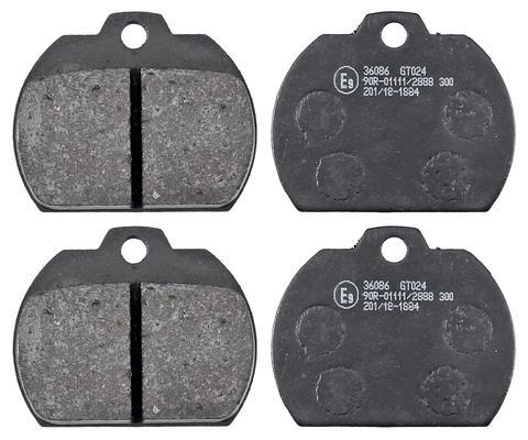 Jogo de 4 pastilhas de travão A.B.S. ALL BRAKE SYSTEMS BV. ref. 36086