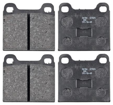 Jogo de 4 pastilhas de travão A.B.S. ALL BRAKE SYSTEMS BV. ref. 36106