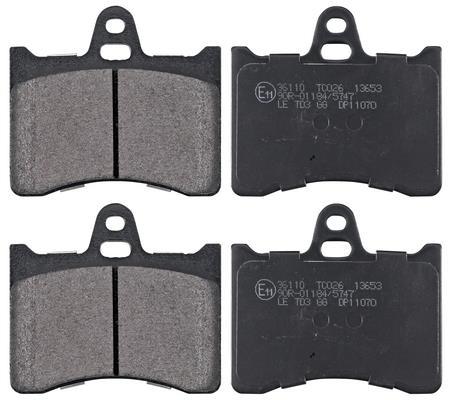 Jogo de 4 pastilhas de travão A.B.S. ALL BRAKE SYSTEMS BV. ref. 36110