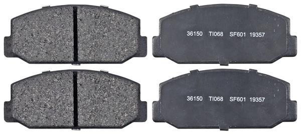 Jogo de 4 pastilhas de travão A.B.S. ALL BRAKE SYSTEMS BV. ref. 36150