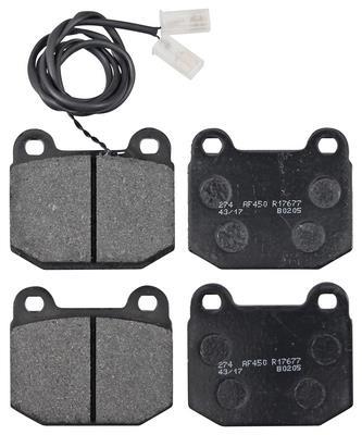 Jogo de 4 pastilhas de travão A.B.S. ALL BRAKE SYSTEMS BV. ref. 36171