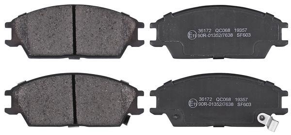 Jeu de 4 plaquettes de frein A.B.S. ALL BRAKE SYSTEMS BV. ref. 36172