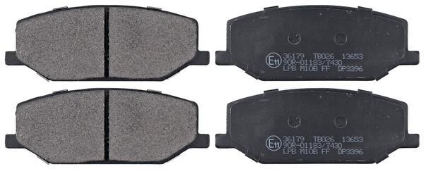 Jeu de 4 plaquettes de frein A.B.S. ALL BRAKE SYSTEMS BV. ref. 36179