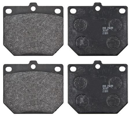Jogo de 4 pastilhas de travão A.B.S. ALL BRAKE SYSTEMS BV. ref. 36387