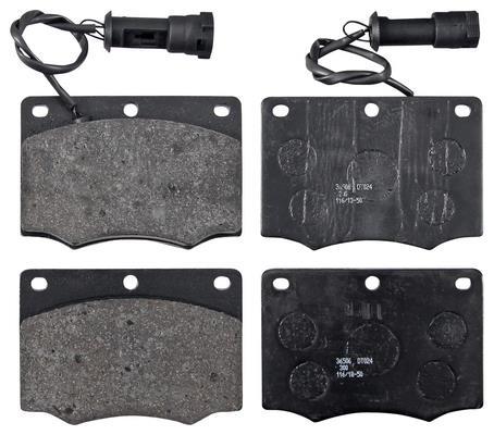 Jogo de 4 pastilhas de travão A.B.S. ALL BRAKE SYSTEMS BV. ref. 36506