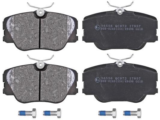 Jeu de 4 plaquettes de frein A.B.S. ALL BRAKE SYSTEMS BV. 36556