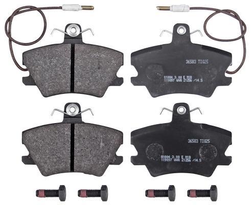 Jeu de 4 plaquettes de frein A.B.S. ALL BRAKE SYSTEMS BV. ref. 36583