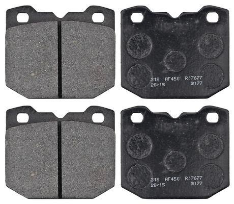 Jogo de 4 pastilhas de travão A.B.S. ALL BRAKE SYSTEMS BV. ref. 36595