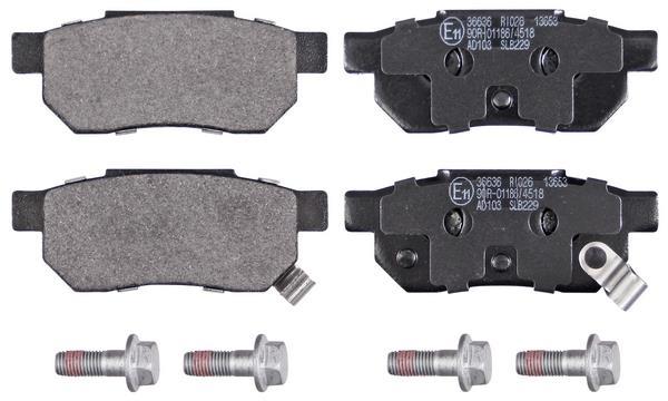 Jogo de 4 pastilhas de travão A.B.S. ALL BRAKE SYSTEMS BV. ref. 36636