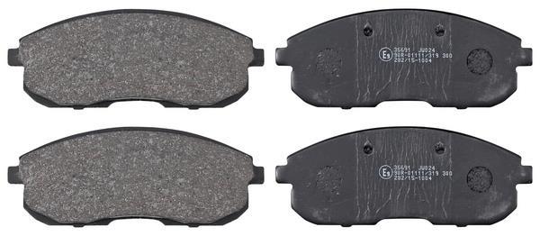 Jeu de 4 plaquettes de frein A.B.S. ALL BRAKE SYSTEMS BV. ref. 36691