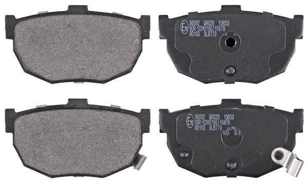 Jogo de 4 pastilhas de travão A.B.S. ALL BRAKE SYSTEMS BV. ref. 36692