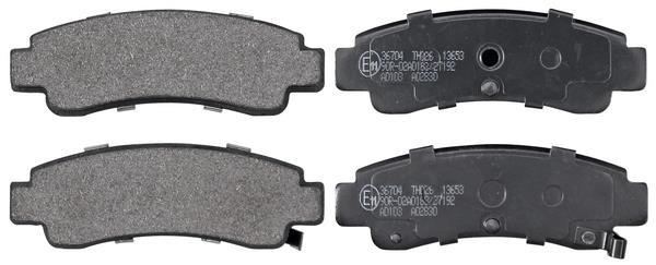 Jeu de 4 plaquettes de frein A.B.S. ALL BRAKE SYSTEMS BV. ref. 36704