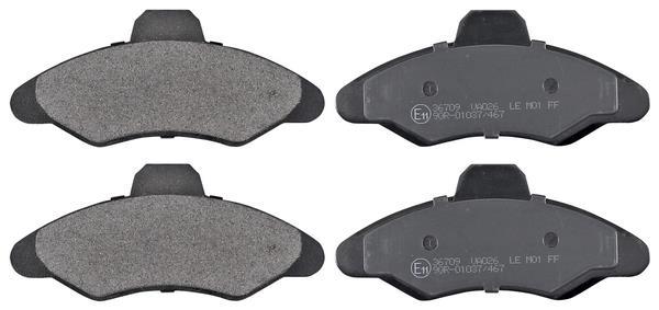 Jogo de 4 pastilhas de travão A.B.S. ALL BRAKE SYSTEMS BV. ref. 36709