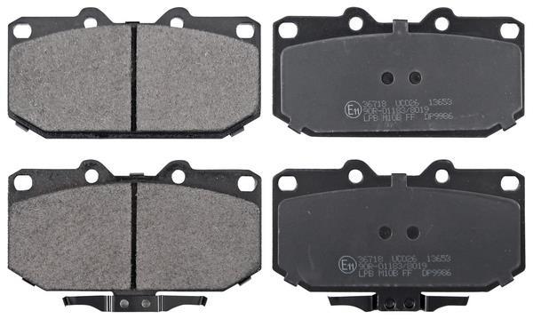Jogo de 4 pastilhas de travão A.B.S. ALL BRAKE SYSTEMS BV. ref. 36718