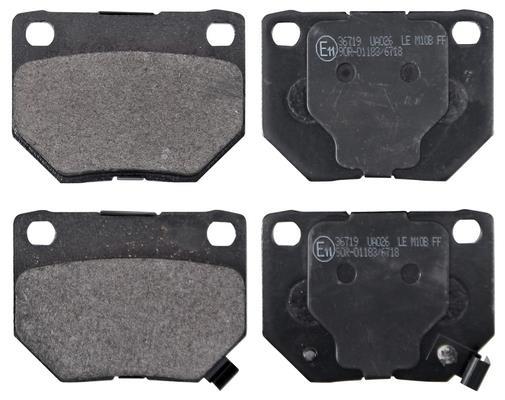 Jogo de 4 pastilhas de travão A.B.S. ALL BRAKE SYSTEMS BV. ref. 36719