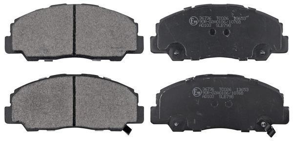 Jogo de 4 pastilhas de travão A.B.S. ALL BRAKE SYSTEMS BV. ref. 36736