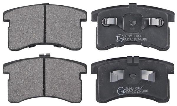 Jogo de 4 pastilhas de travão A.B.S. ALL BRAKE SYSTEMS BV. ref. 36745