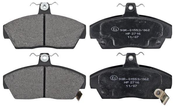 Jeu de 4 plaquettes de frein A.B.S. ALL BRAKE SYSTEMS BV. ref. 36747
