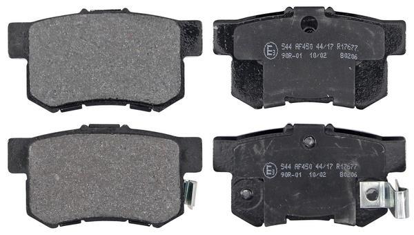 Jeu de 4 plaquettes de frein A.B.S. ALL BRAKE SYSTEMS BV. ref. 36757