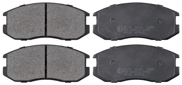Jeu de 4 plaquettes de frein A.B.S. ALL BRAKE SYSTEMS BV. ref. 36772
