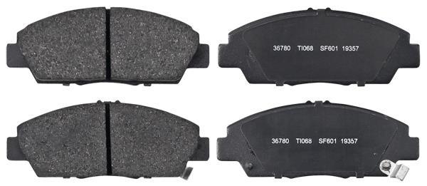 Jogo de 4 pastilhas de travão A.B.S. ALL BRAKE SYSTEMS BV. ref. 36780