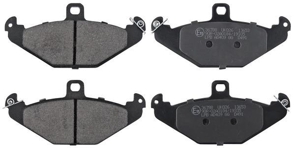 Jogo de 4 pastilhas de travão A.B.S. ALL BRAKE SYSTEMS BV. ref. 36788