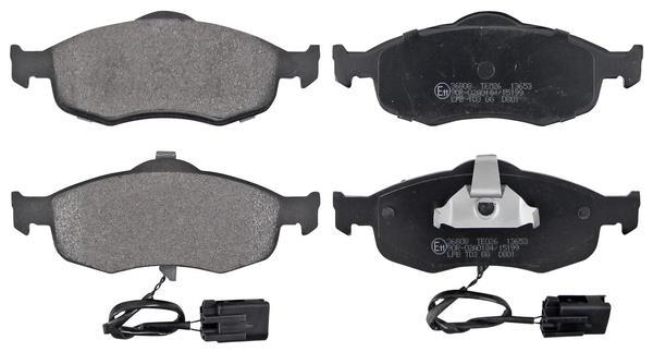 Jeu de 4 plaquettes de frein A.B.S. ALL BRAKE SYSTEMS BV. ref. 36808