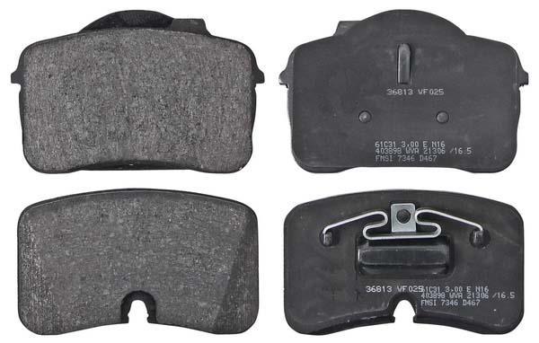 Jogo de 4 pastilhas de travão A.B.S. ALL BRAKE SYSTEMS BV. ref. 36813
