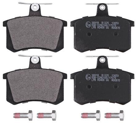 Jogo de 4 pastilhas de travão A.B.S. ALL BRAKE SYSTEMS BV. ref. 36818
