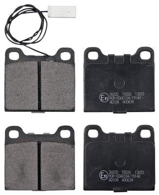 Jogo de 4 pastilhas de travão A.B.S. ALL BRAKE SYSTEMS BV. ref. 36820