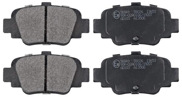 Jogo de 4 pastilhas de travão A.B.S. ALL BRAKE SYSTEMS BV. ref. 36849
