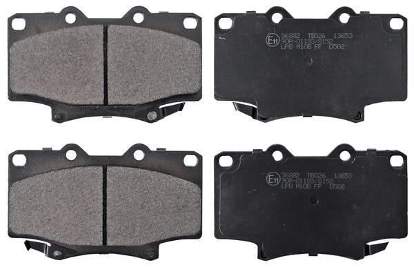 Jogo de 4 pastilhas de travão A.B.S. ALL BRAKE SYSTEMS BV. ref. 36882