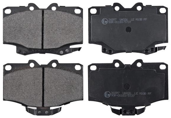 Jogo de 4 pastilhas de travão A.B.S. ALL BRAKE SYSTEMS BV. ref. 36887