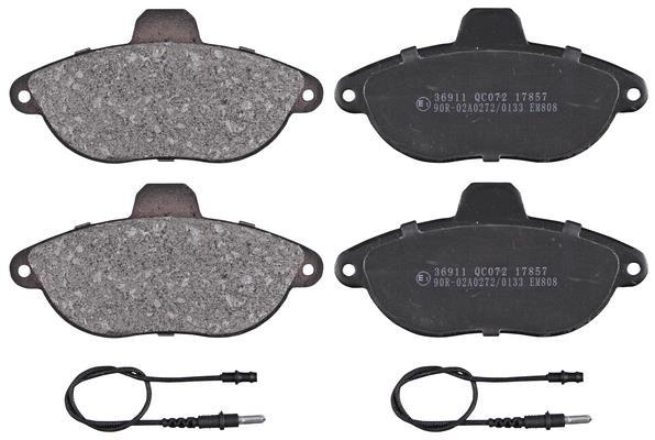 Jeu de 4 plaquettes de frein A.B.S. ALL BRAKE SYSTEMS BV. ref. 36911