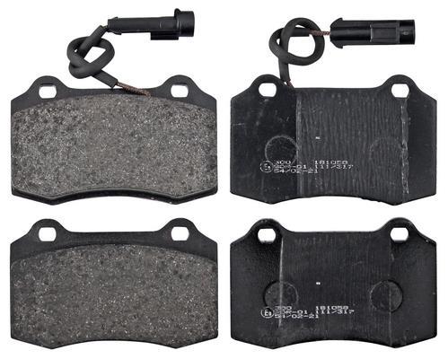 Jeu de 4 plaquettes de frein A.B.S. ALL BRAKE SYSTEMS BV. ref. 36946