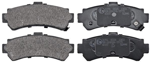 Jogo de 4 pastilhas de travão A.B.S. ALL BRAKE SYSTEMS BV. ref. 36956