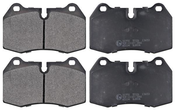 Jogo de 4 pastilhas de travão A.B.S. ALL BRAKE SYSTEMS BV. ref. 36958