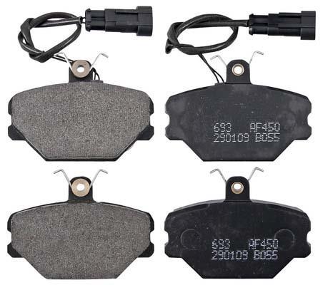 Jogo de 4 pastilhas de travão A.B.S. ALL BRAKE SYSTEMS BV. ref. 37001