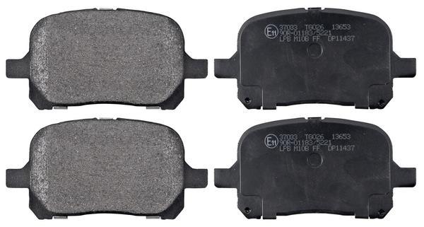 Jogo de 4 pastilhas de travão A.B.S. ALL BRAKE SYSTEMS BV. ref. 37033