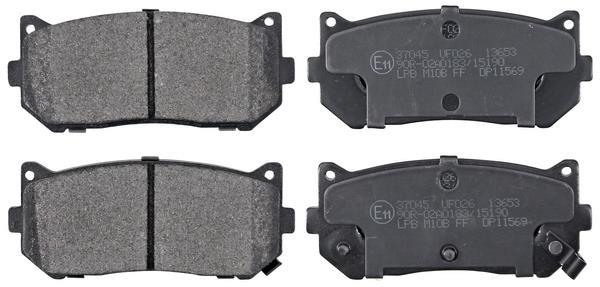 Jogo de 4 pastilhas de travão A.B.S. ALL BRAKE SYSTEMS BV. ref. 37045