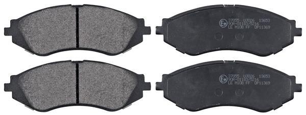 Jogo de 4 pastilhas de travão A.B.S. ALL BRAKE SYSTEMS BV. ref. 37055