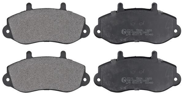 Jogo de 4 pastilhas de travão A.B.S. ALL BRAKE SYSTEMS BV. ref. 37111