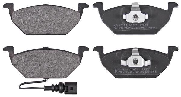 Jeu de 4 plaquettes de frein A.B.S. ALL BRAKE SYSTEMS BV. ref. 37155