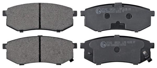 Jogo de 4 pastilhas de travão A.B.S. ALL BRAKE SYSTEMS BV. ref. 37182